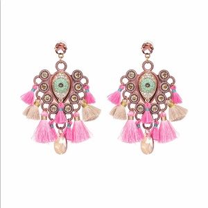 NEW!!!  Best seller...Pink Tassel Bohemia Earrings